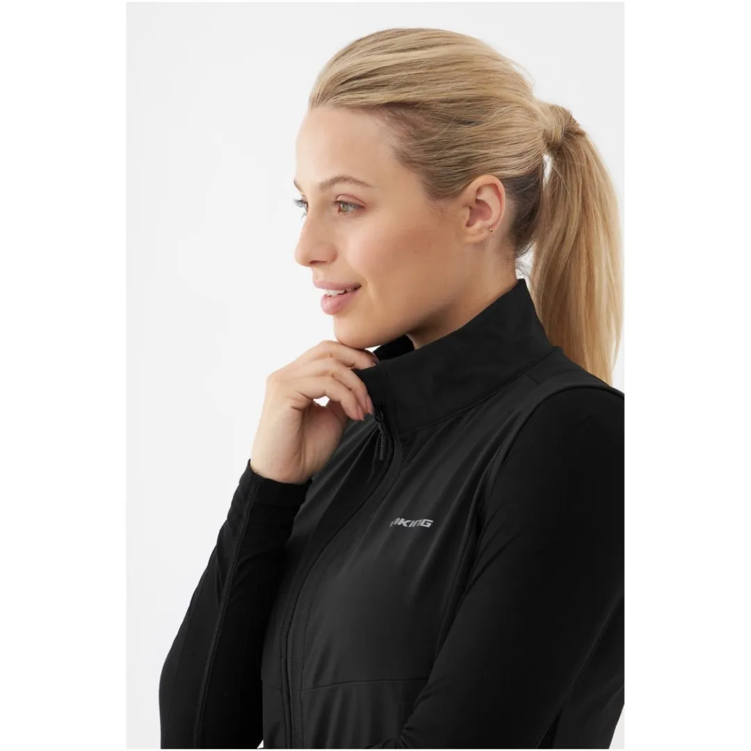 Damen Outdoorweste Viking Acadia schwarz M
