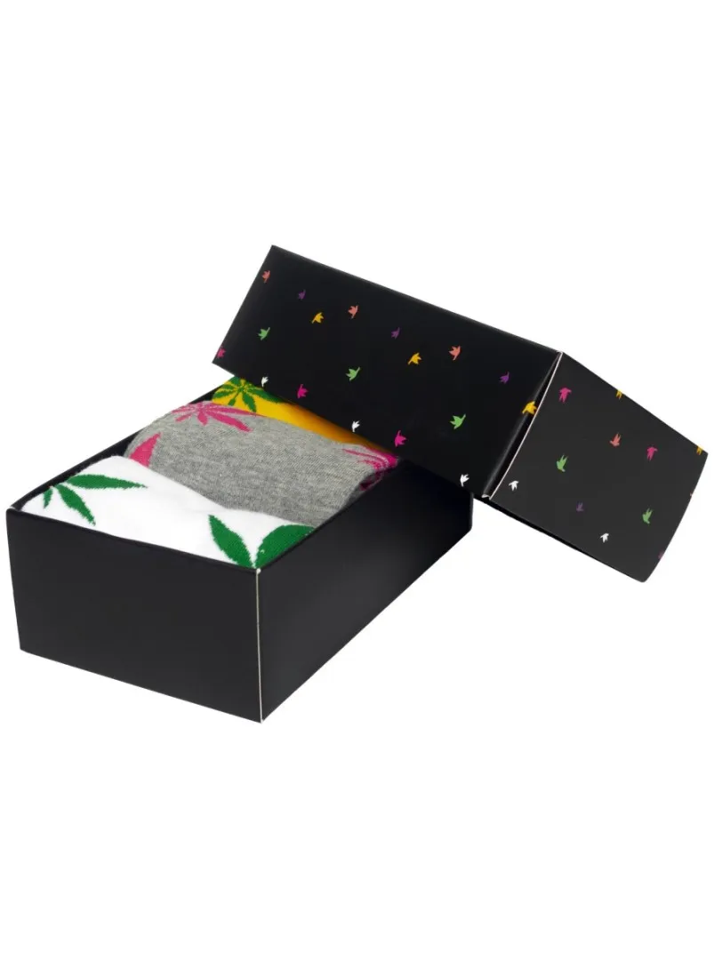 Damensocken Meatfly Ganja Girl Dreierpack GESCHENKPACKUNG XS/S
