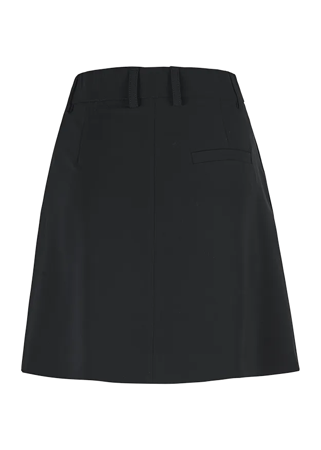 FALTENROCK  »  Farbe: black, Größe: 34
