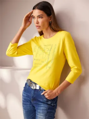 heine 3/4-Arm-Shirt in sonnengelb