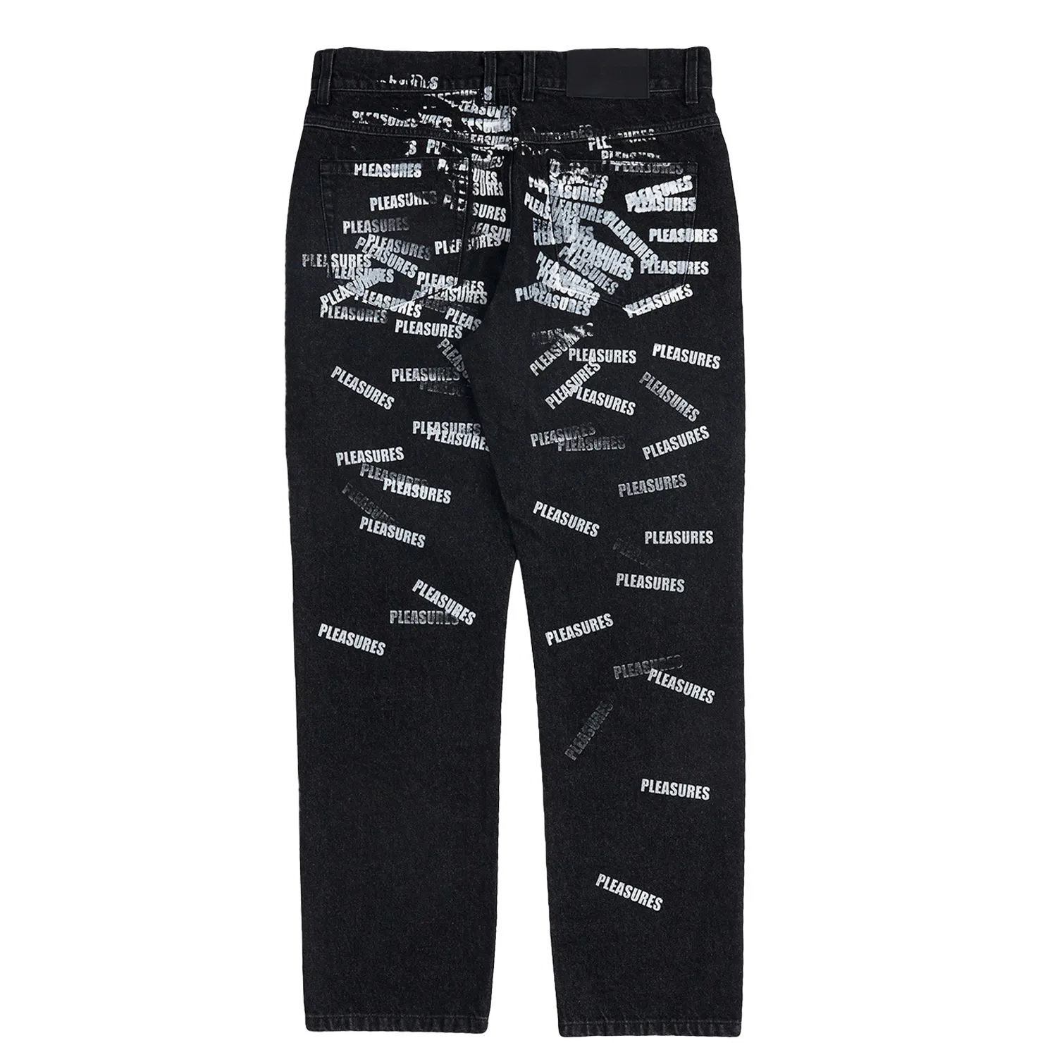 Jeans Pleasures Plop 5 Pocket Denim Washed Black P23SP040-BLACK