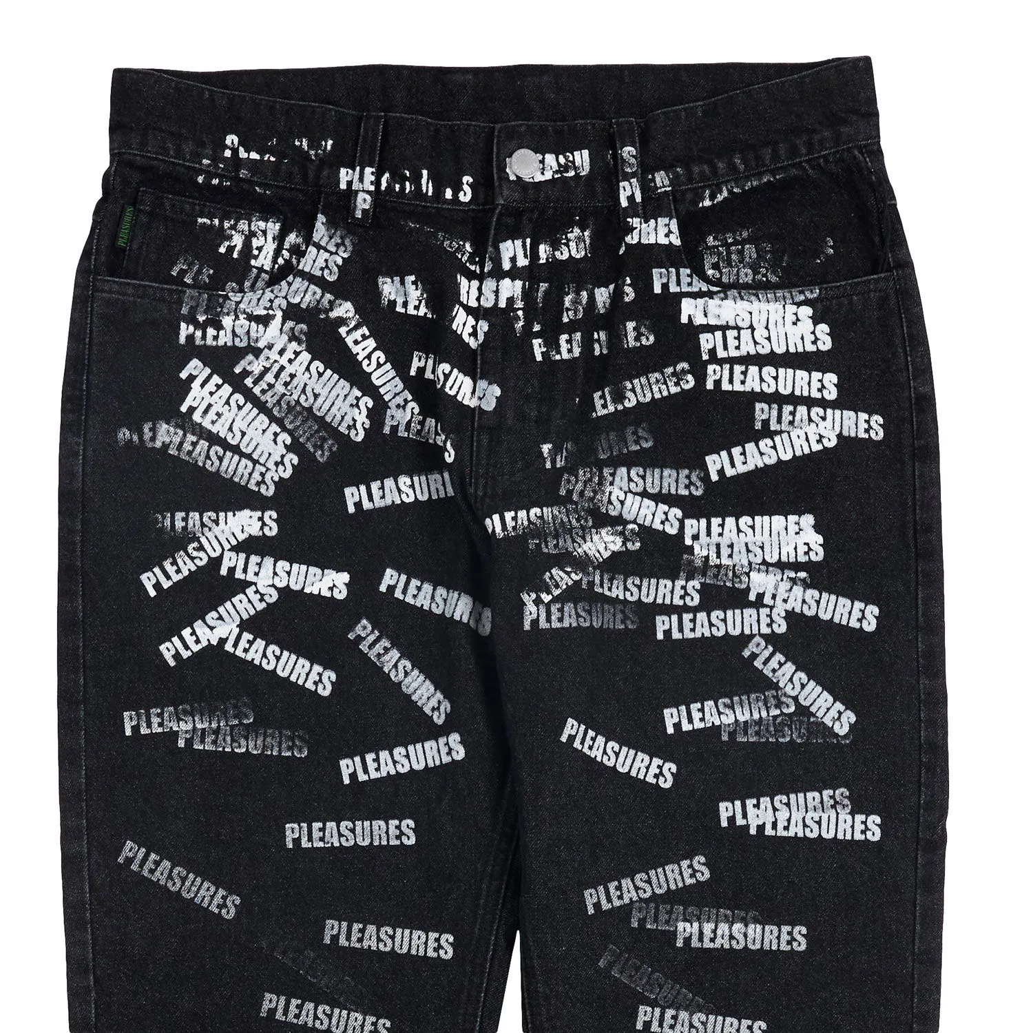 Jeans Pleasures Plop 5 Pocket Denim Washed Black P23SP040-BLACK