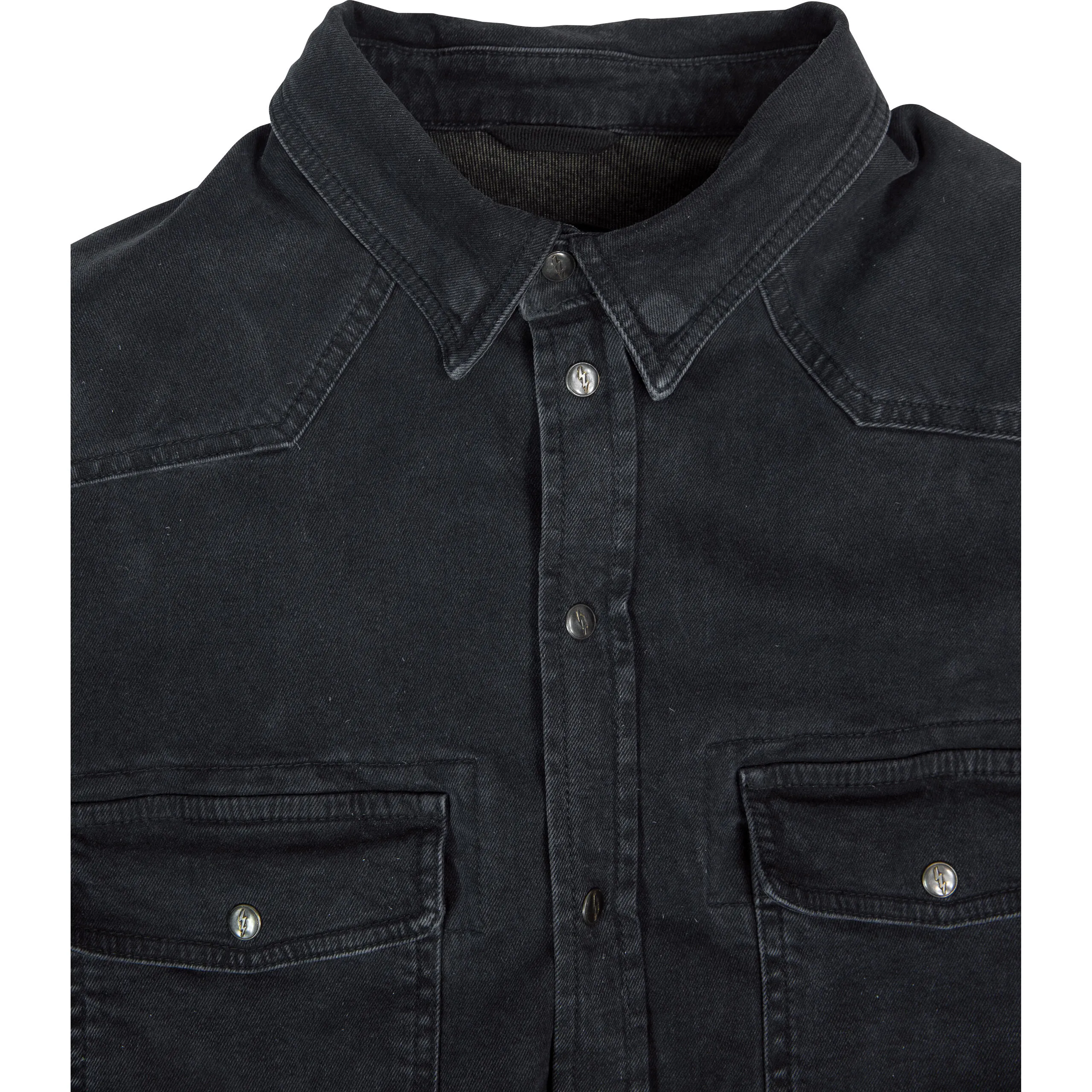 John Doe Motoshirt Hemd Schwarz