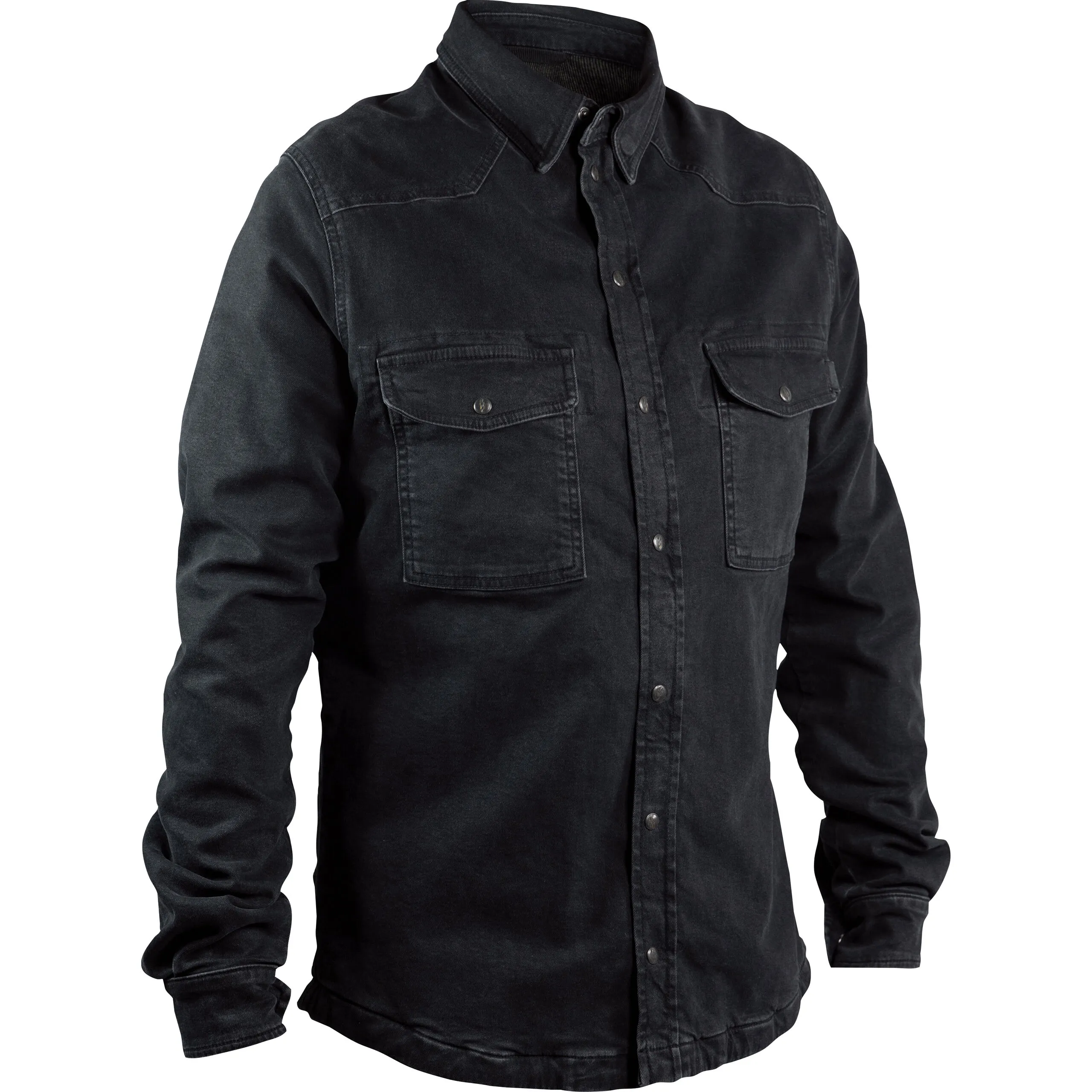 John Doe Motoshirt Hemd Schwarz