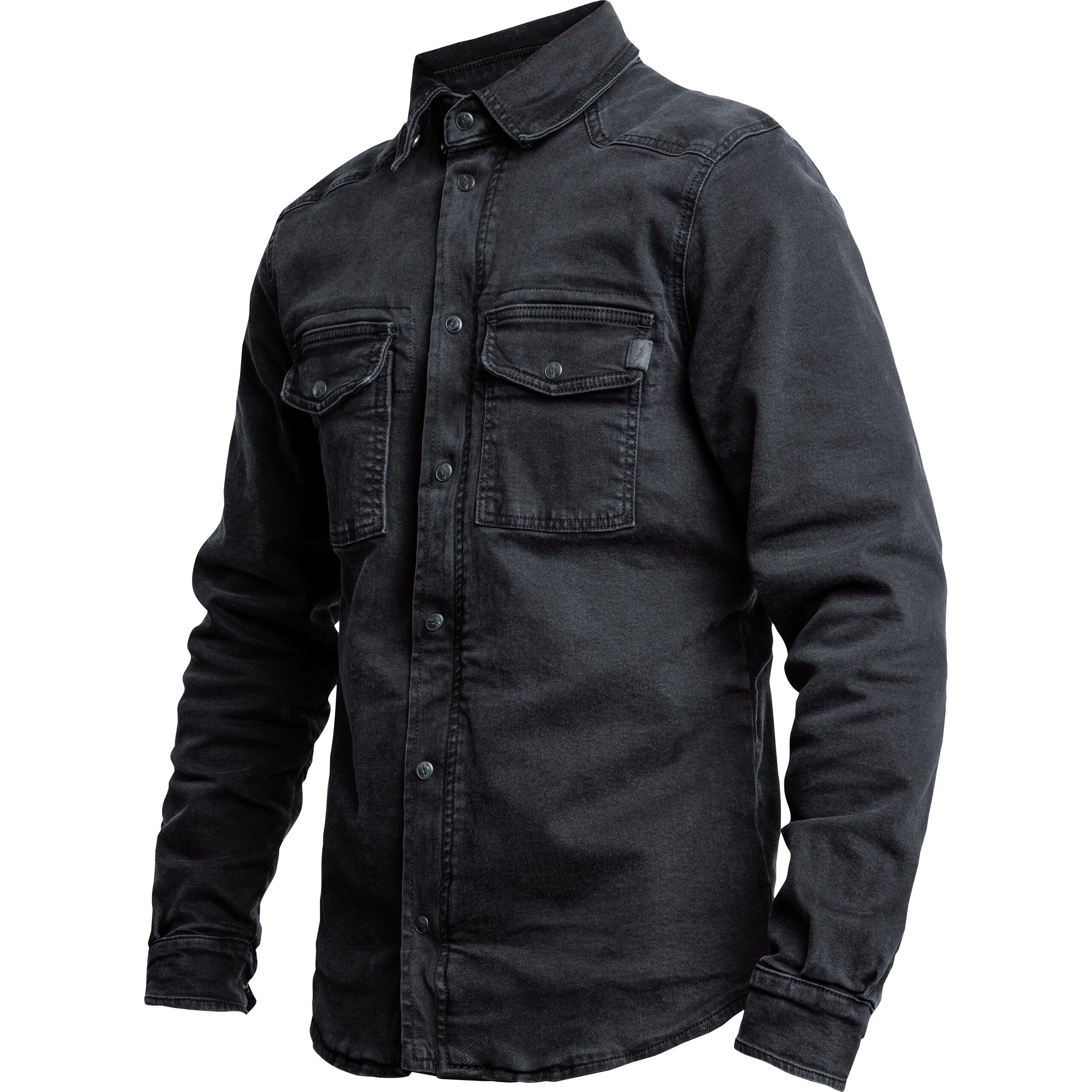 John Doe Motoshirt Hemd Schwarz