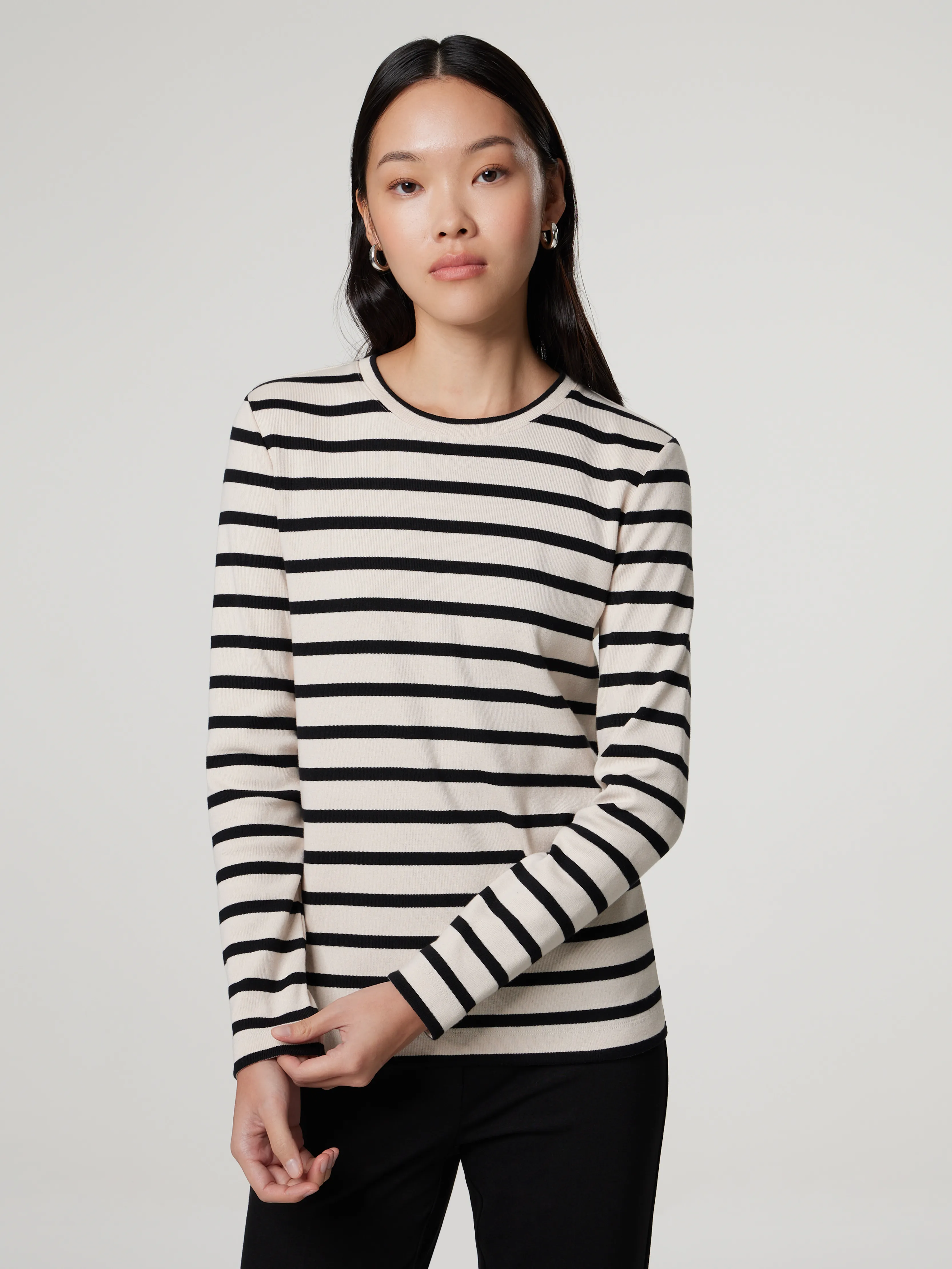 Langarmshirt aus Baumwolle