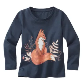 Langarmshirt Fuchs aus reiner Bio-Baumwolle