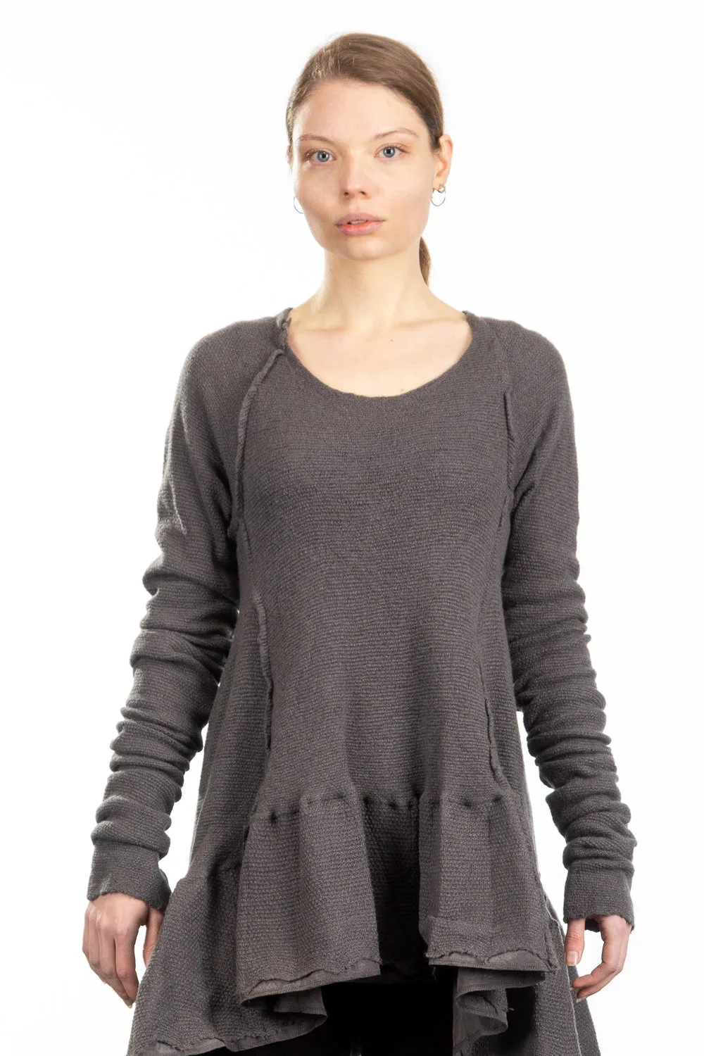 Rundholz DIP Damen Pullover grau cedar