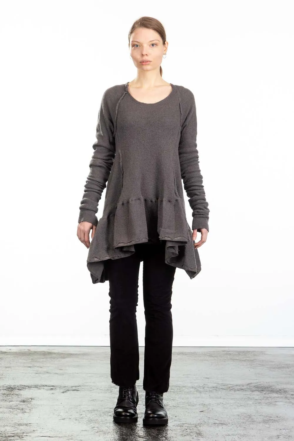 Rundholz DIP Damen Pullover grau cedar