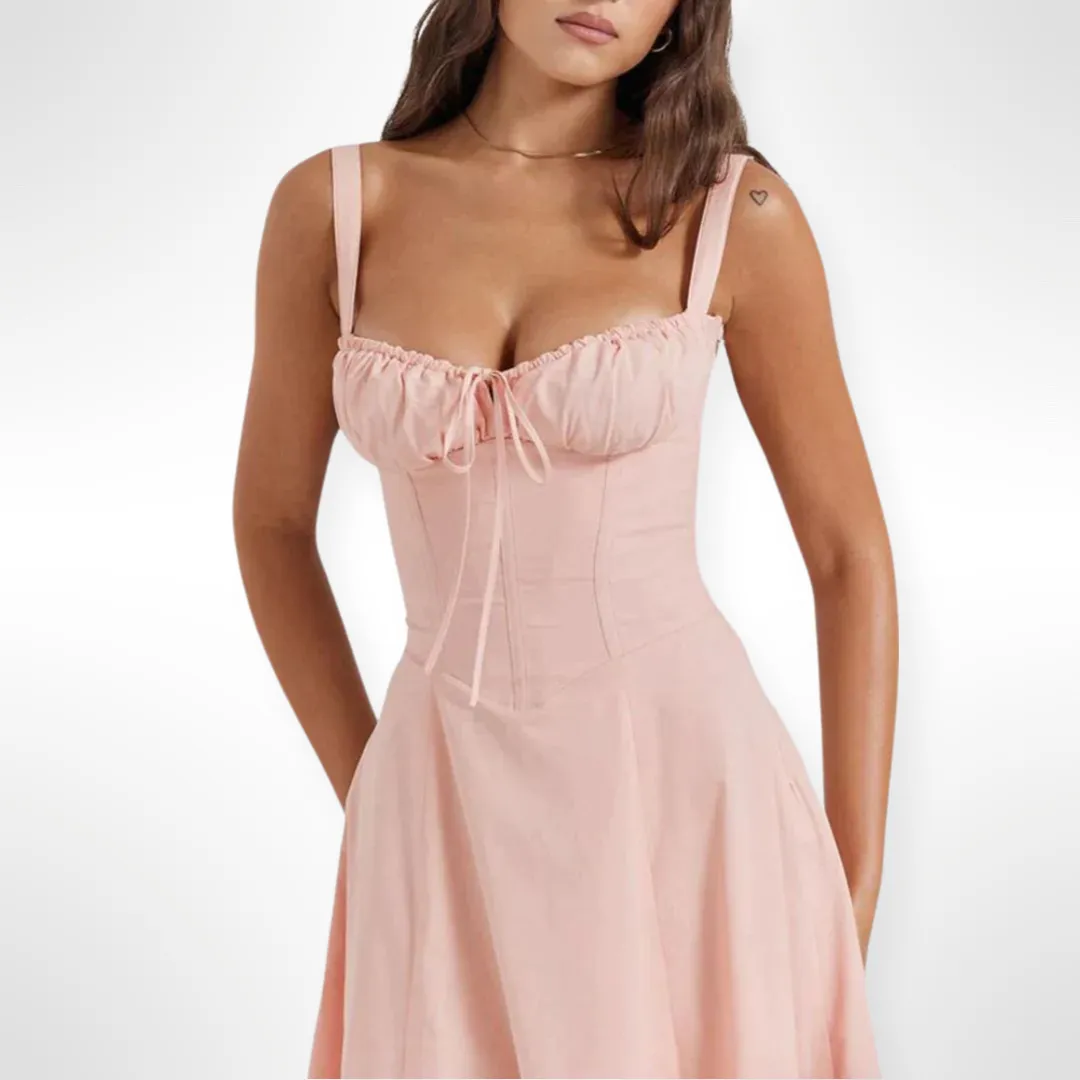 Satin-Abendkleid mit herzförmigem Ausschnitt und hohem Schlitz am Oberschenkel