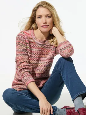 Softcotton-Pullover Farbverlauf für Damen