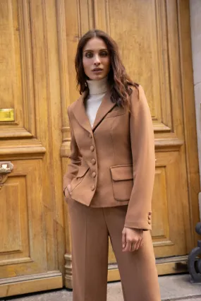 Taillierte 5-Knopf-Jacke aus Wintermaterial
