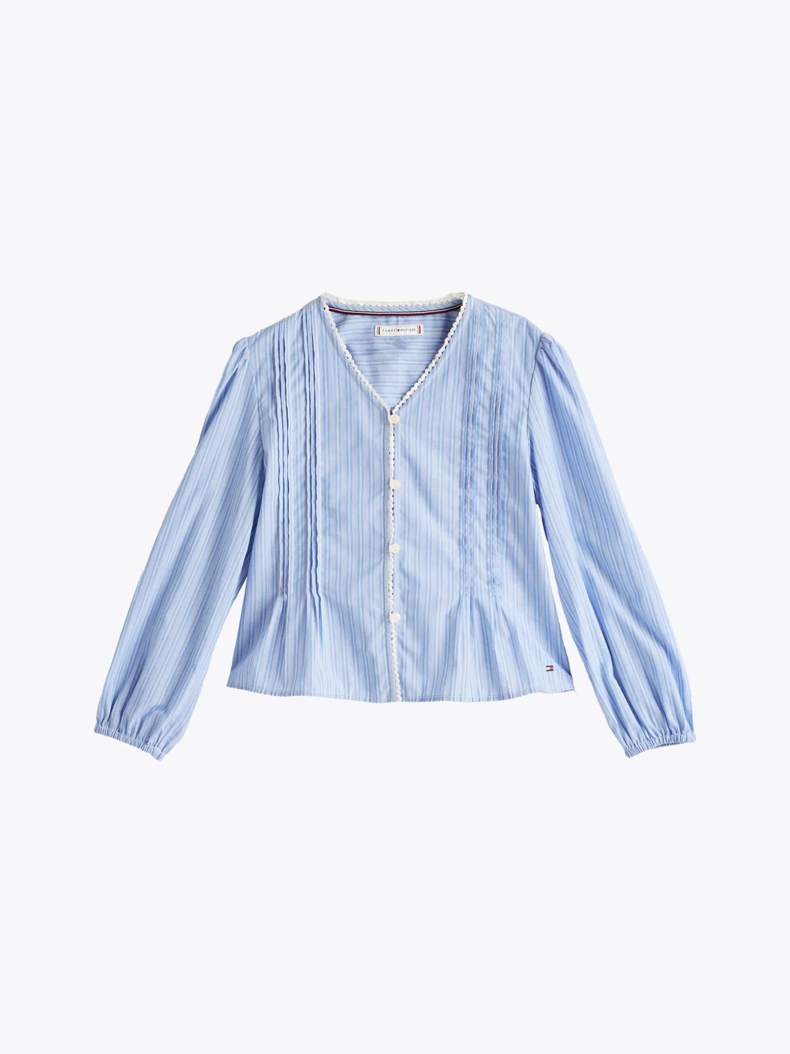 TOMMY HILFIGER Gestreifte Bluse mit Falten 10768722